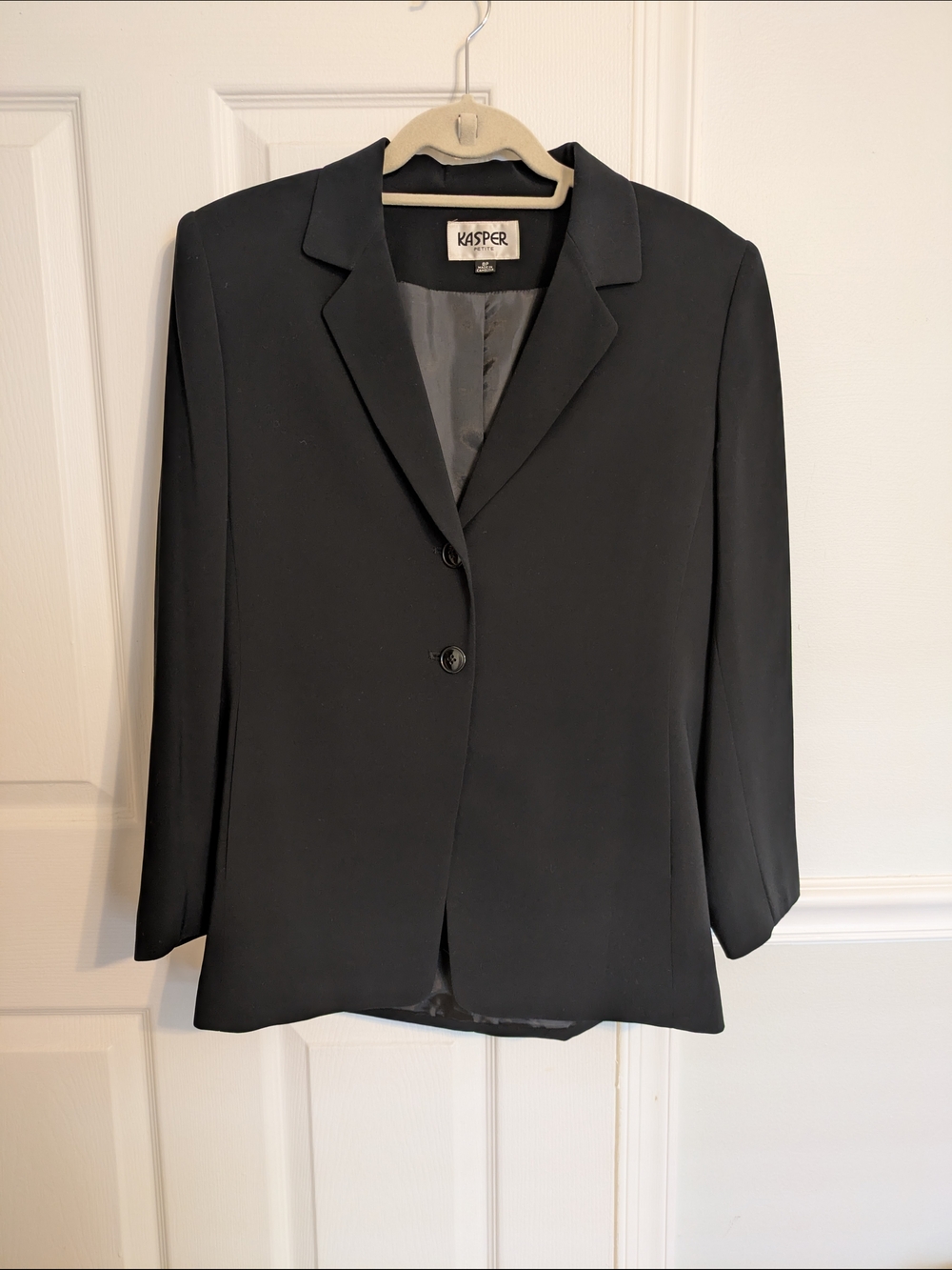 Kasper Black Single-Breasted Women's Blazer